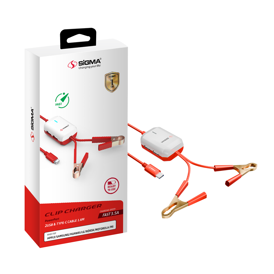 Sigma Clip Charger with 2DC Clamps Clip-1 (TYPE-C) image 3