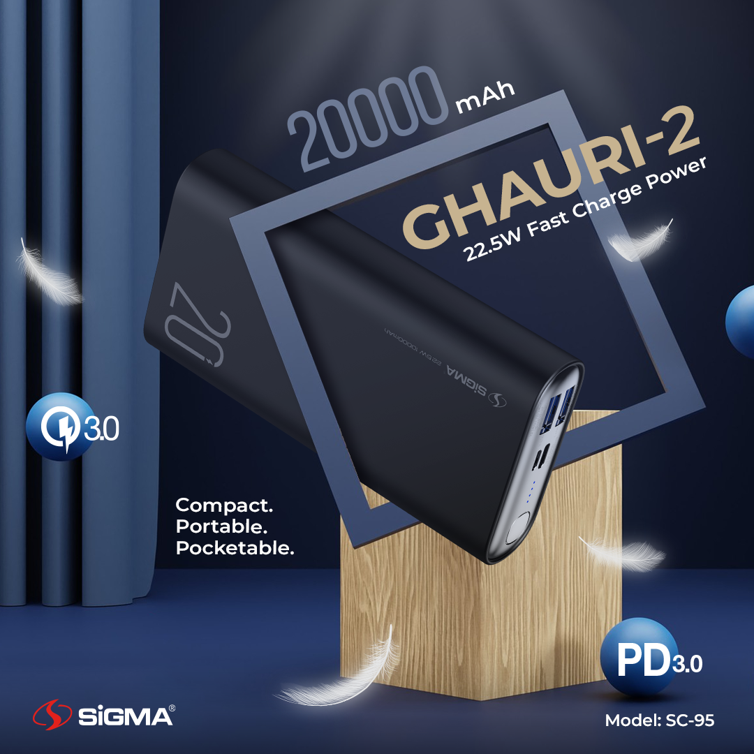 Sigma SC-95 POWER BANK (20,000mAh) Ghauri-2 image 2