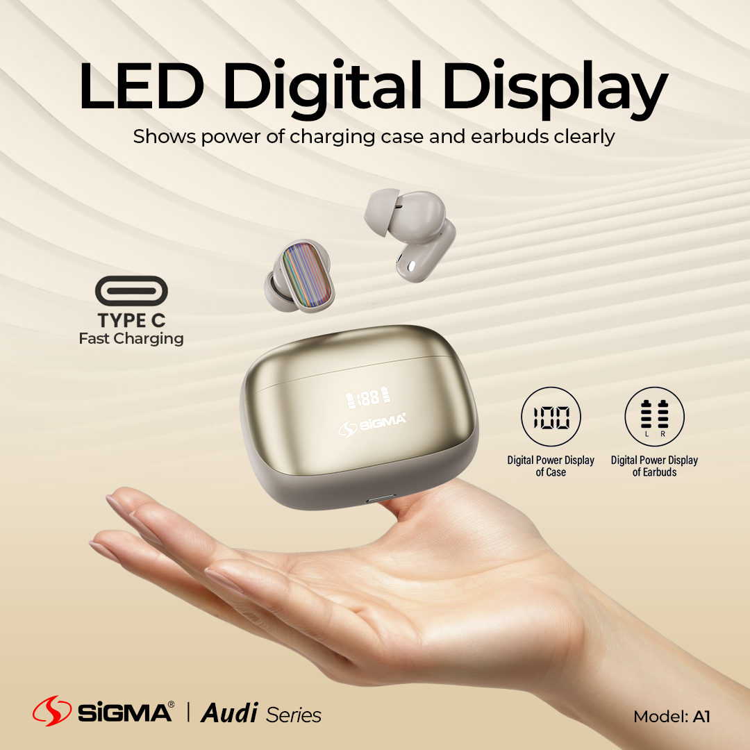 Sigma Wireless Earbuds A-1 ANC+ENC image 4