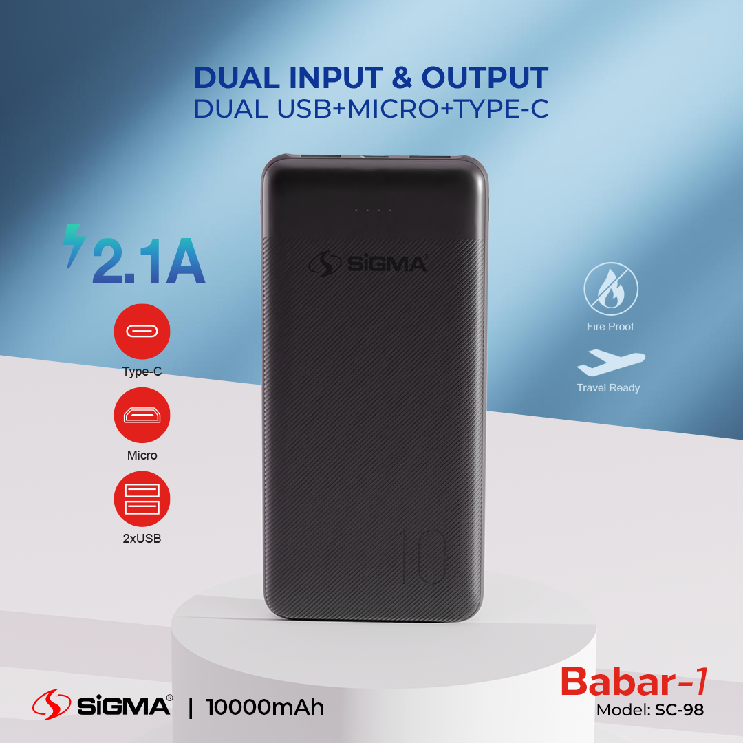 Sigma BABAR-1 POWER BANK 10000 MAH SC-98 image 2