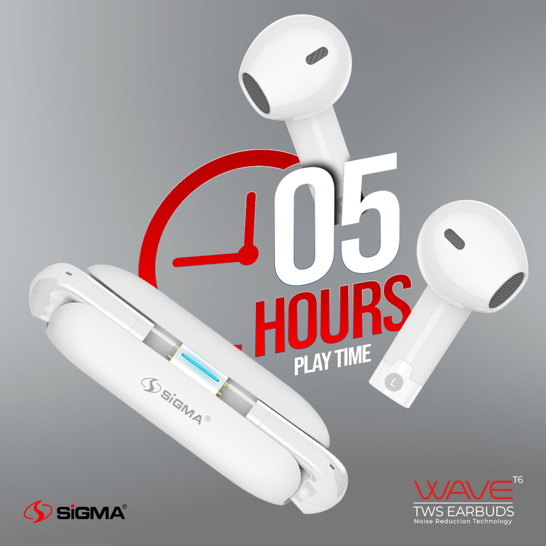 Sigma wireless Earbuds Wave T6 TWS image 2