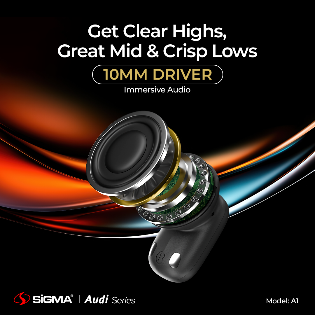 Sigma Wireless Earbuds A-1 ANC+ENC image 2