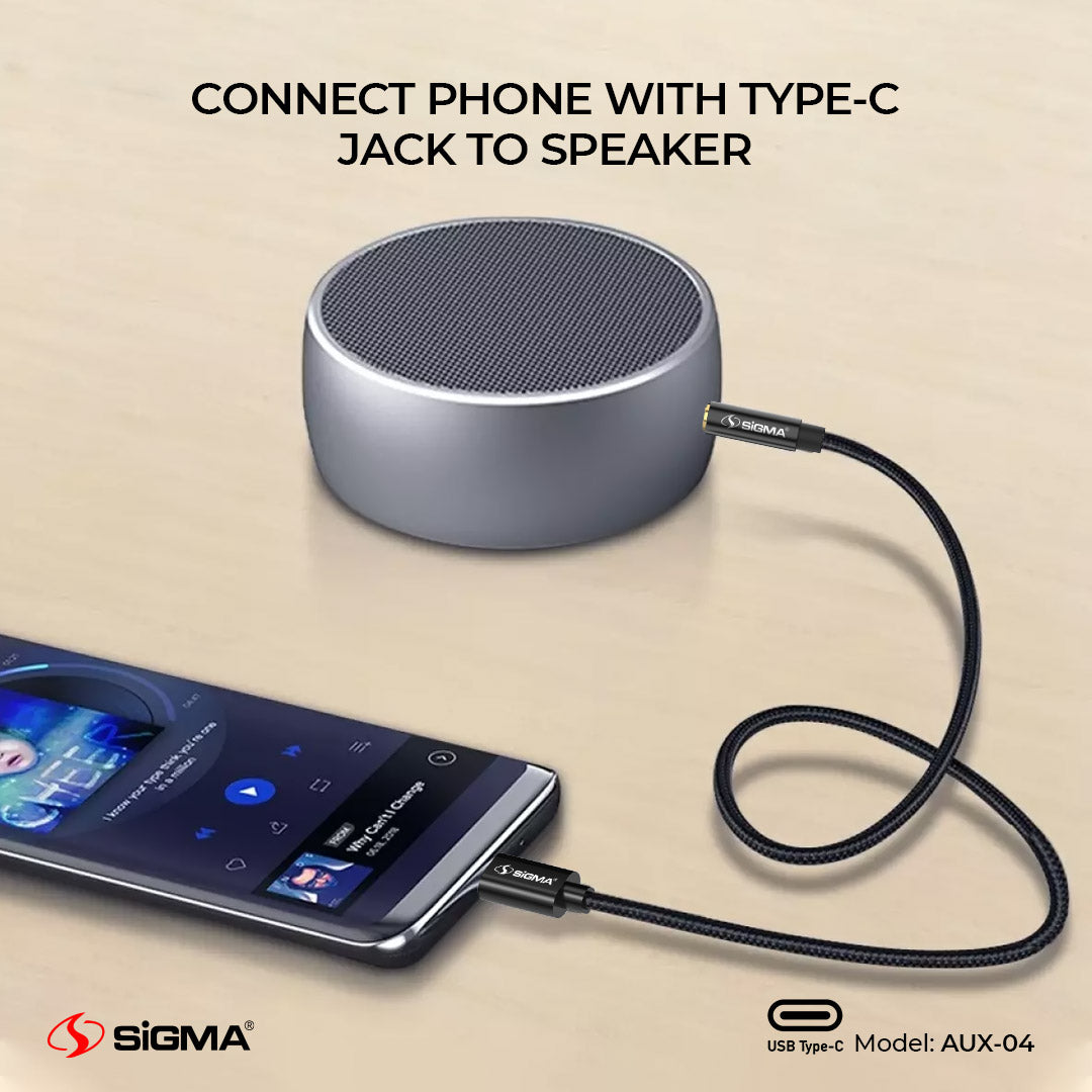 Sigma USB Type C to 3.5mm Audio Cable AUX-04 image 3
