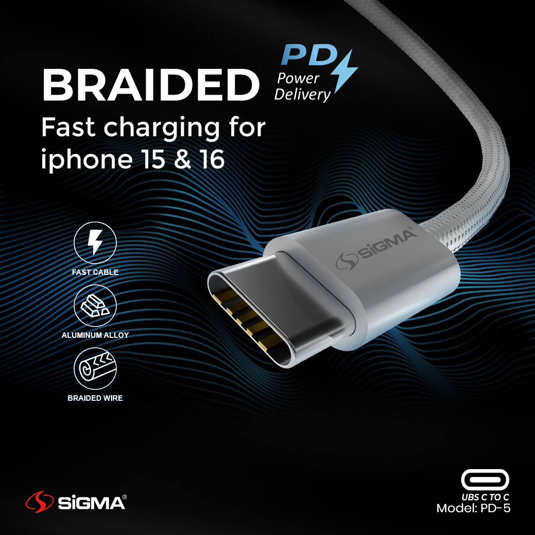 Sigma 60W PD SERIES CABLE C to C Model: PD-5 image 4