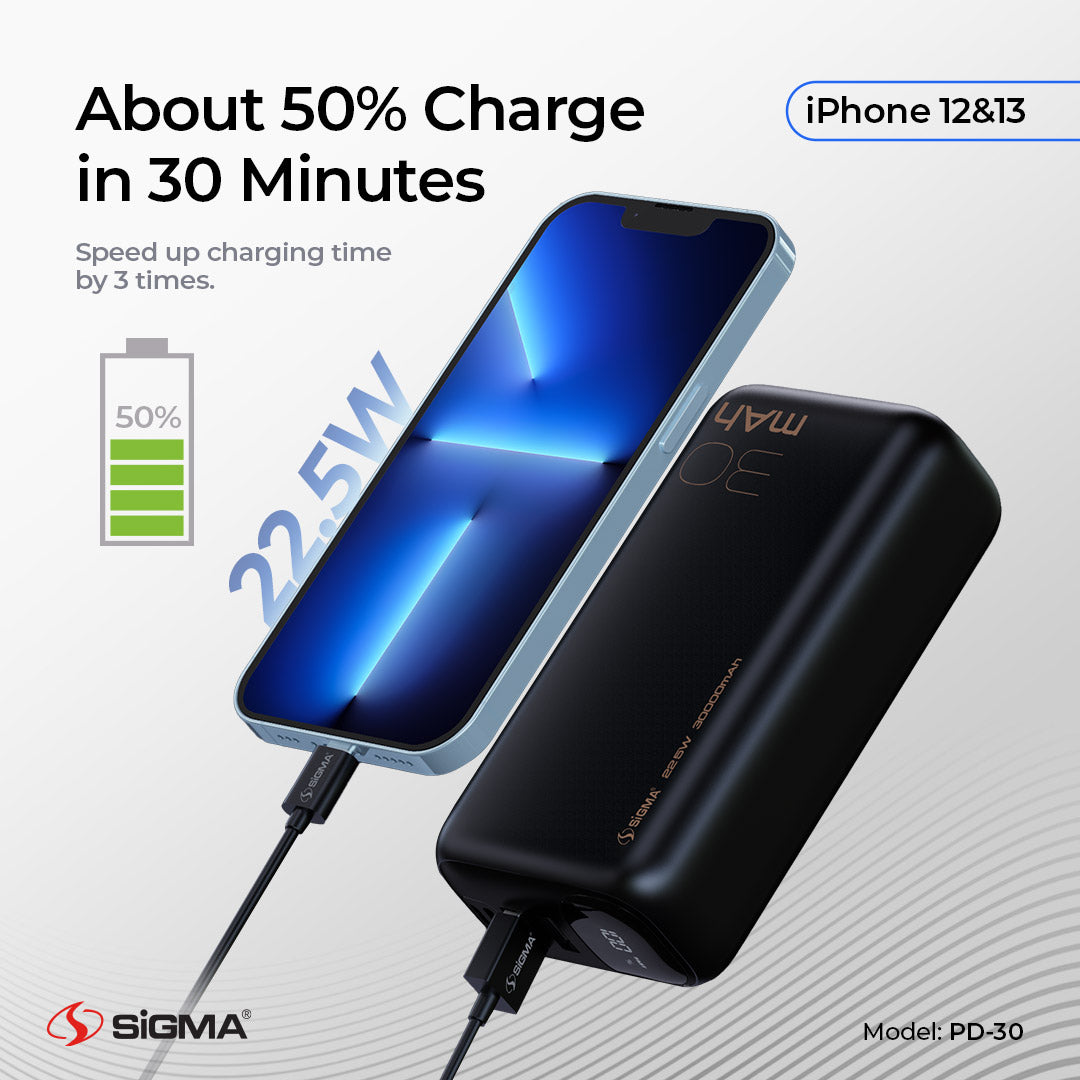 Sigma Shaheen Power Bank 30000mAh PD-30 image 3