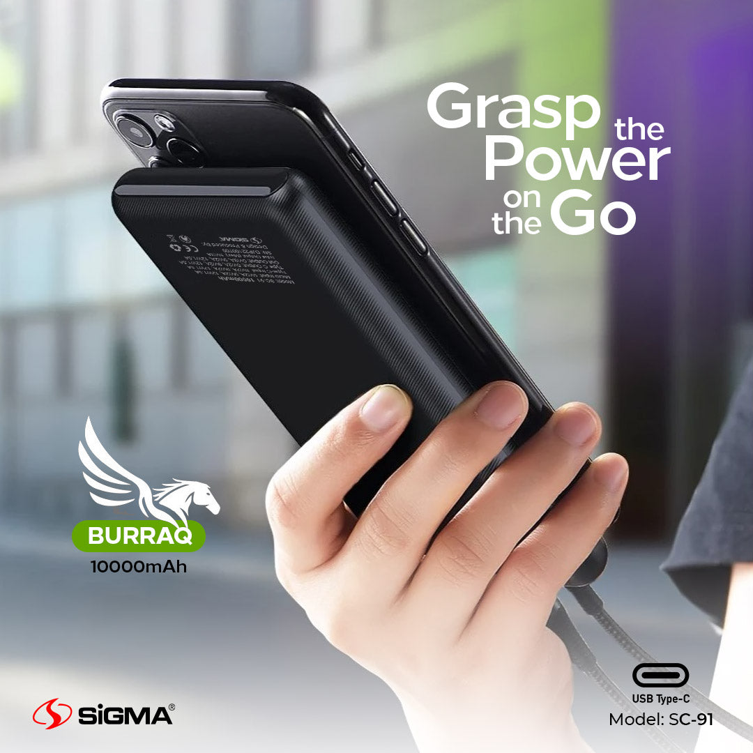 Sigma Burraq Power Bank 10000mAh SC-91 image 3