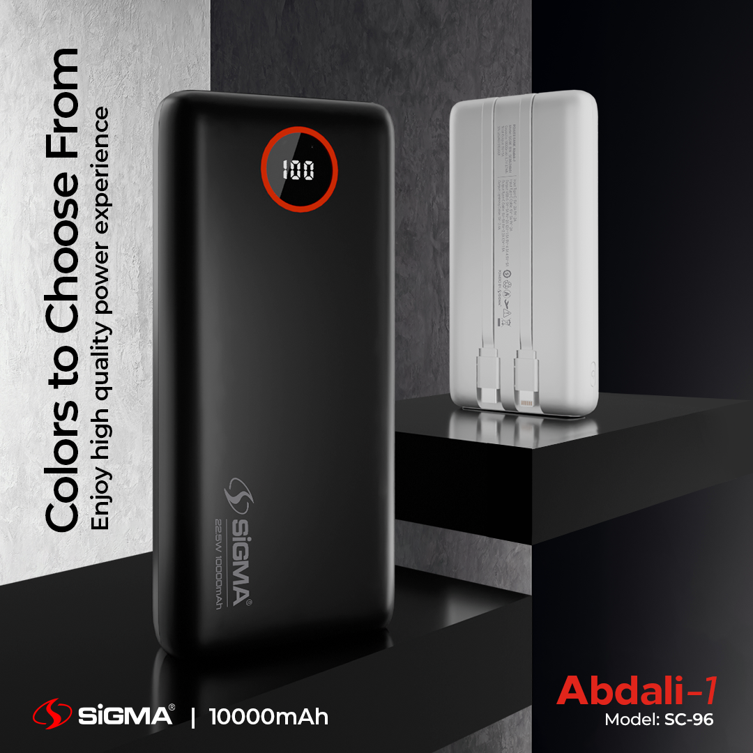 Sigma ABDALI-1 (2in1) POWER BANK 10000 mAh SC-96 image 3