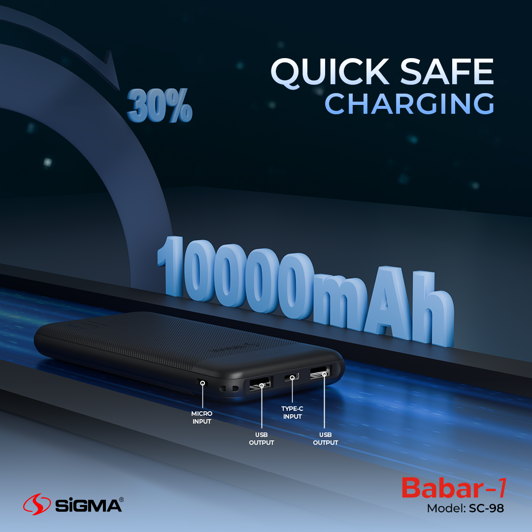 Sigma BABAR-1 POWER BANK 10000 MAH SC-98 image 3