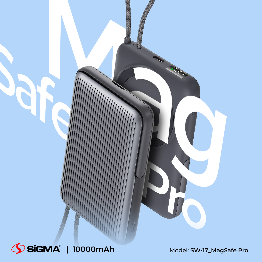 Sigma Wireless Power Bank 10000mAh SW-17 MagSafe Pro image 2