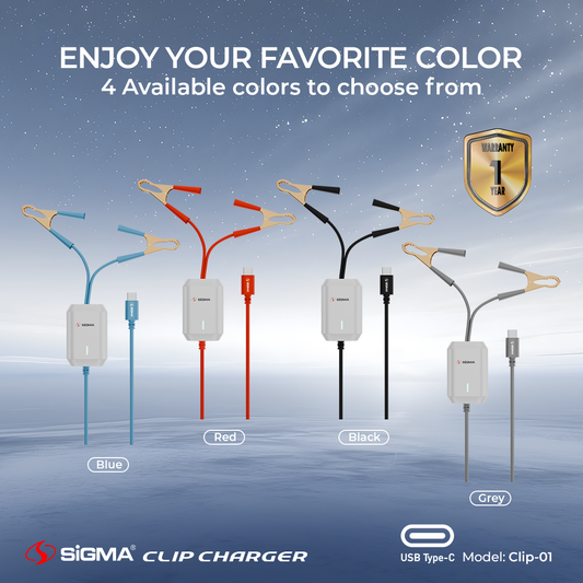 Sigma Clip Charger with 2DC Clamps Clip-1 (TYPE-C) image 1