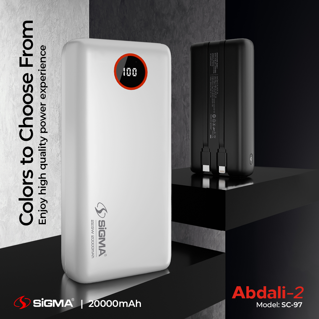 Sigma ABDALI-2 (2in1) POWER BANK 20000 mAh SC-97 image 3