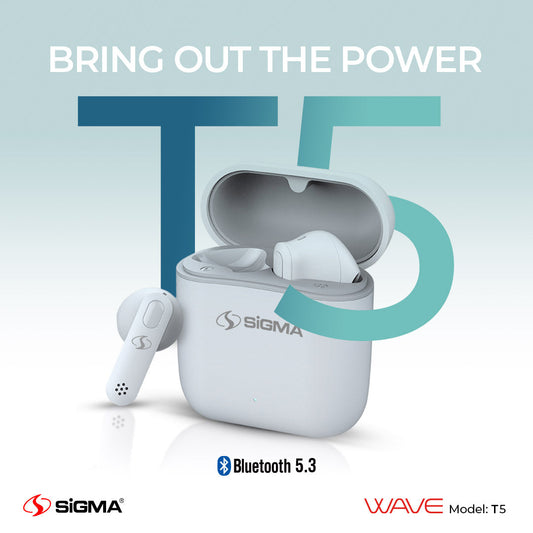 Sigma Wireless EarBuds WAVE T5 TWS image 1