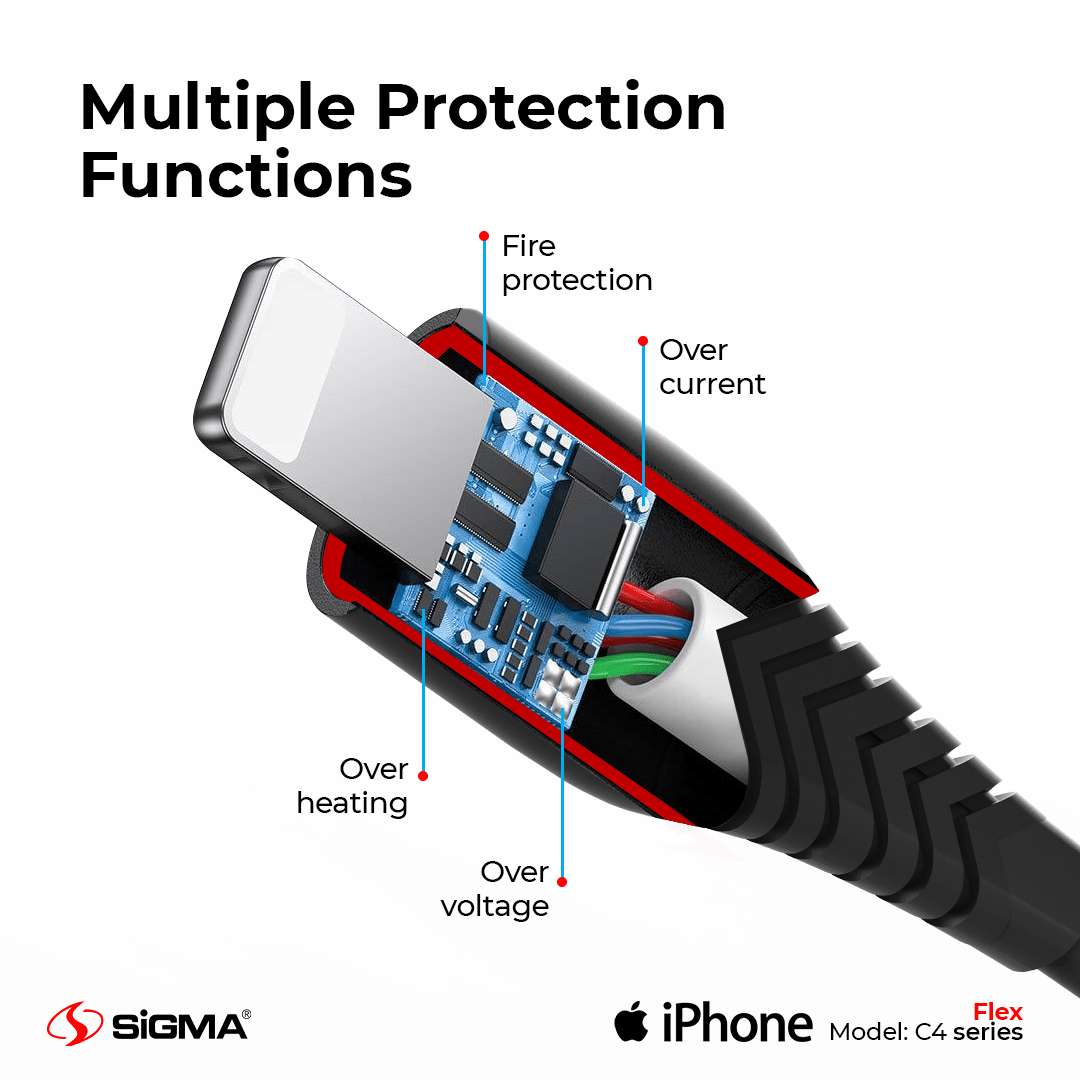 Sigma C2.4A Flex Cable - Lightning (iPhone) C4 image 4