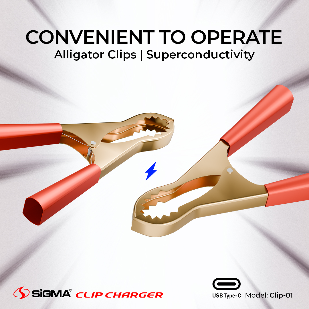 Sigma Clip Charger with 2DC Clamps Clip-1 (TYPE-C) image 2