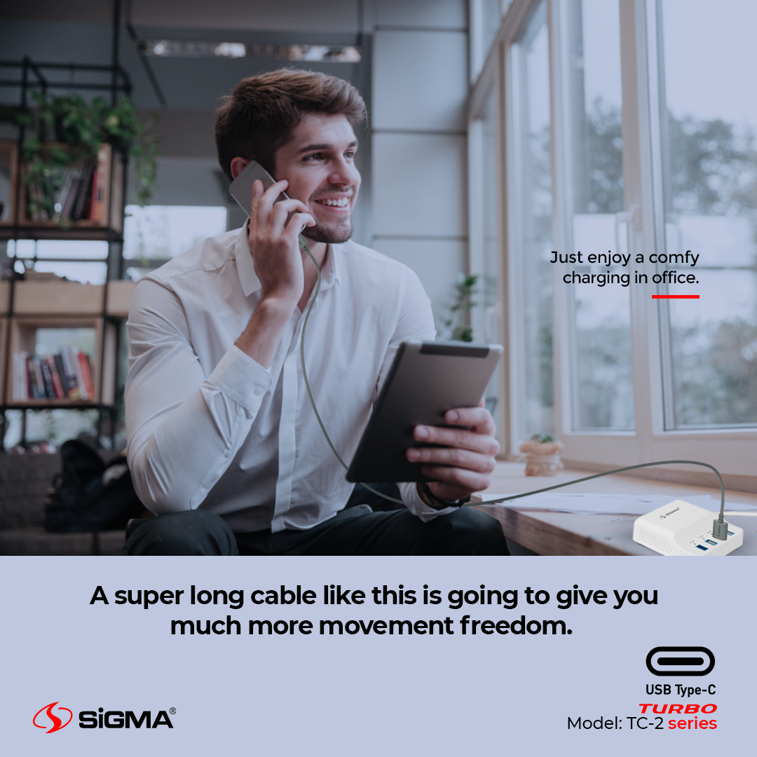 Sigma Turbo Type-C Cable 2.4A Auto Disconnect - TC-2 image 4