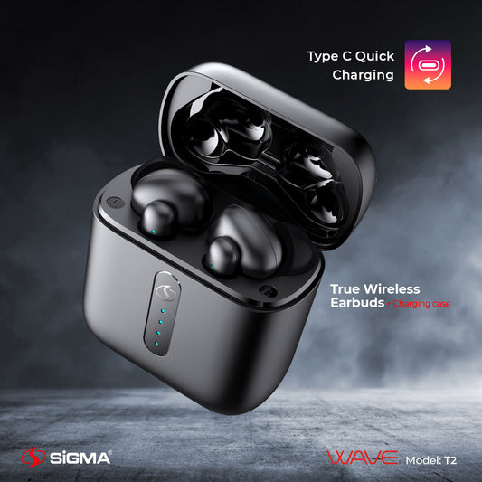 Sigma Wireless EarBuds WAVE T2 TWS image 1