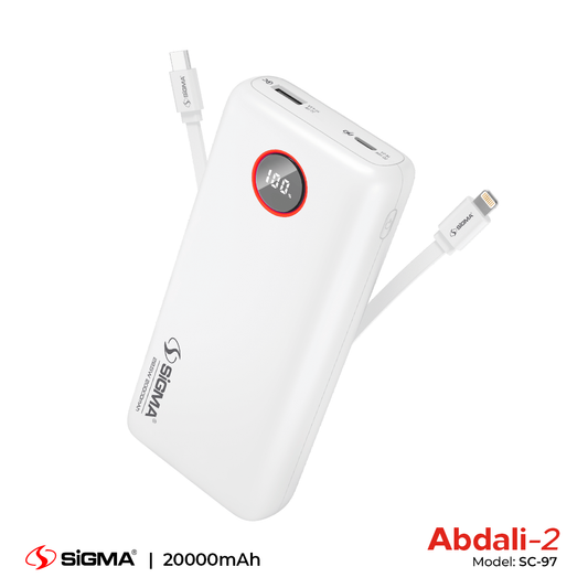 Sigma ABDALI-2 (2in1) POWER BANK 20000 mAh SC-97 image 1