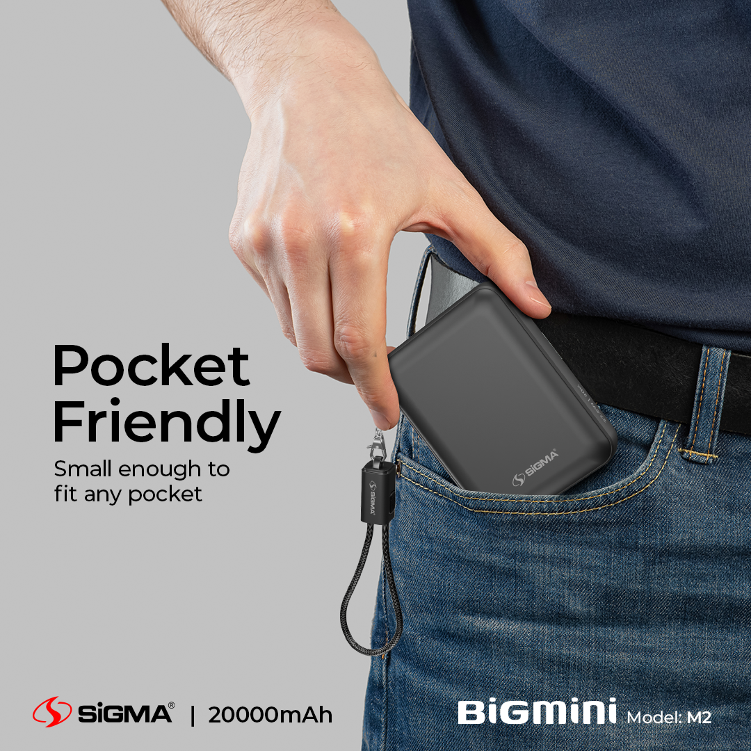 Sigma M-2 Big Mini Power Bank 20000mAh image 3