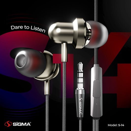 Sigma Premium Stereo Earphones S14 image 0
