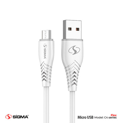 Sigma Flex Micro Cable - 2.4A  Auto Disconnect - C4 - Black image 2