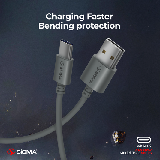 Sigma Turbo Type-C Cable 2.4A Auto Disconnect  - TC-2 image 1