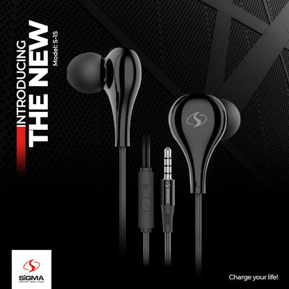 Sigma Hi-Definition Stereo Earphones S15 image 3