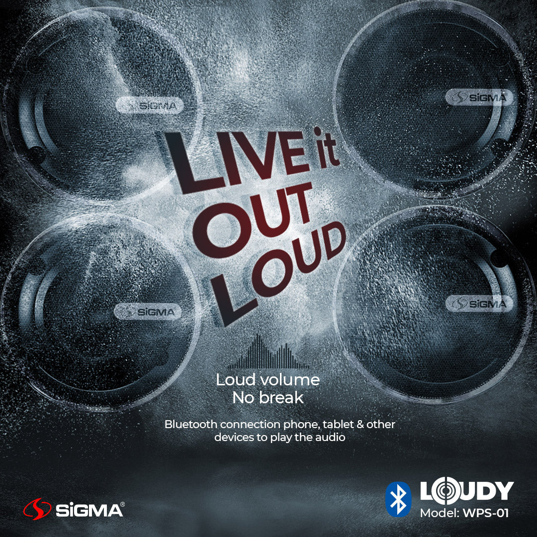 Sigma Loudy Portable Speaker WPS-01 (Single) image 2
