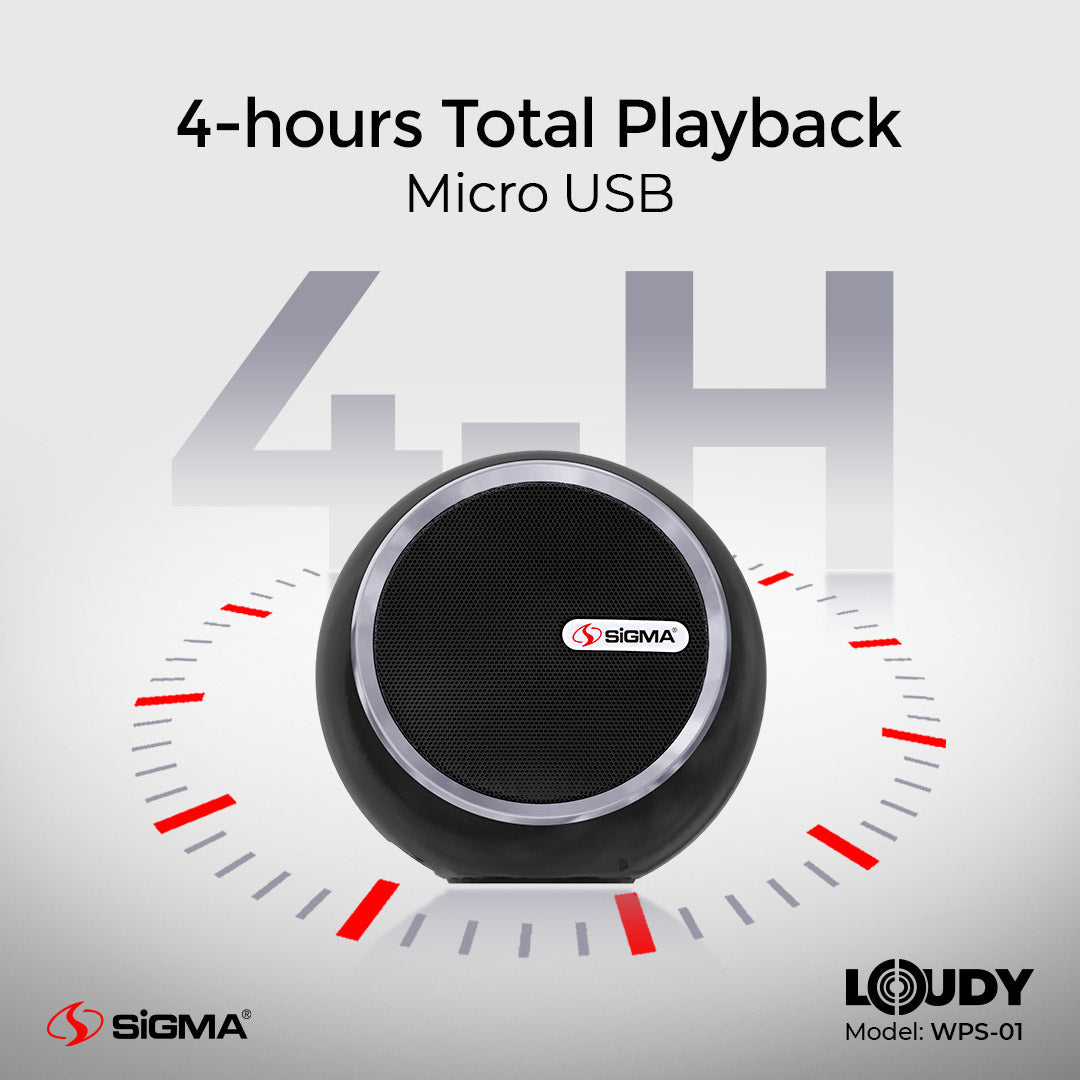 Sigma Loudy Portable Speaker WPS-01 (Single) image 1