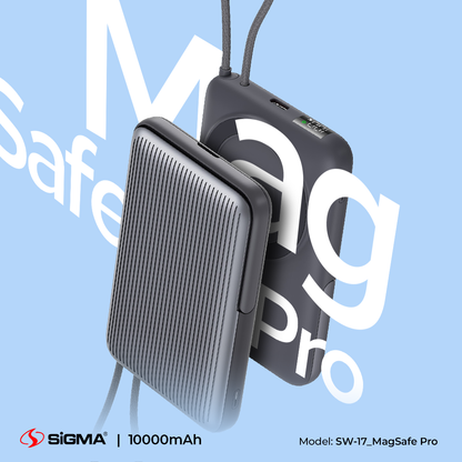 Sigma Wireless Power Bank 10000mAh SW-17 MagSafe Pro image 2