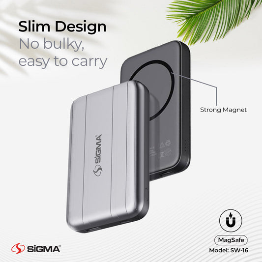 Sigma Wireless Power Bank 10000mAh SW-16 MagSafe image 1