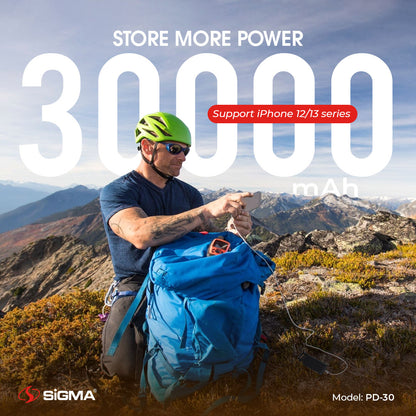 Sigma Shaheen Power Bank 30000mAh PD-30 image 2