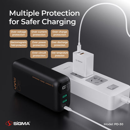 Sigma Shaheen Power Bank 30000mAh PD-30 image 4