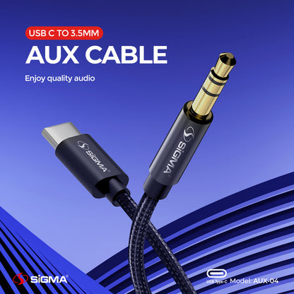 Sigma USB Type C to 3.5mm Audio Cable AUX-04 image 1