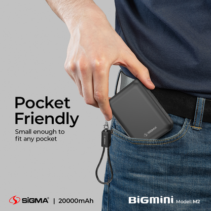 Sigma M-2 Big Mini Power Bank 20000mAh image 3