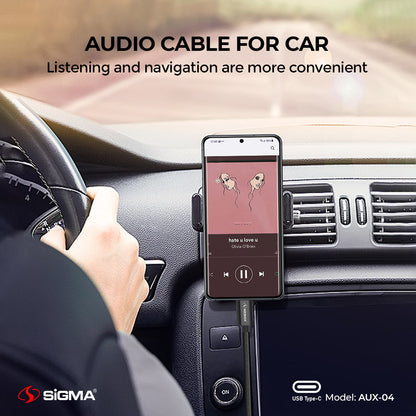 Sigma USB Type C to 3.5mm Audio Cable AUX-04 image 4