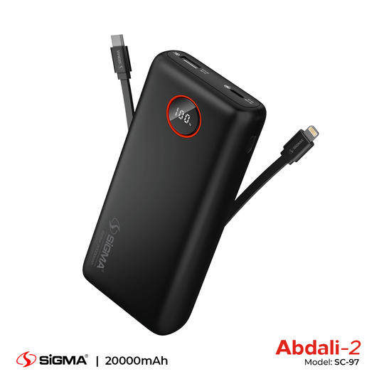 Sigma ABDALI-2 (2in1) POWER BANK 20000 mAh SC-97 image 0