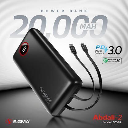 Sigma ABDALI-2 (2in1) POWER BANK 20000 mAh SC-97 image 2