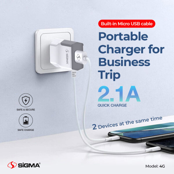 sigma travel charger 4g micro