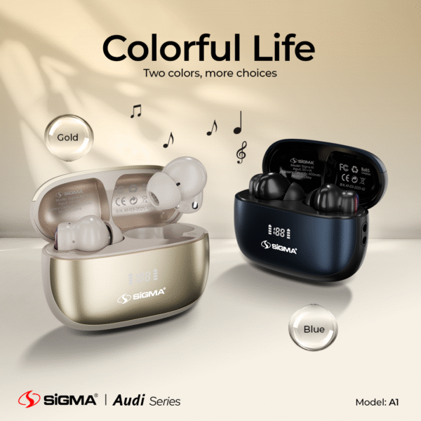 sigma wireless earbuds a 1 anc+enc