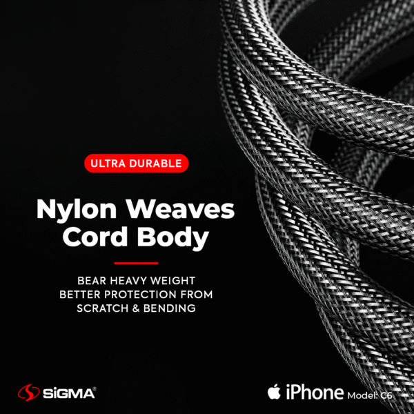 sigma braided cable c6 lightning box