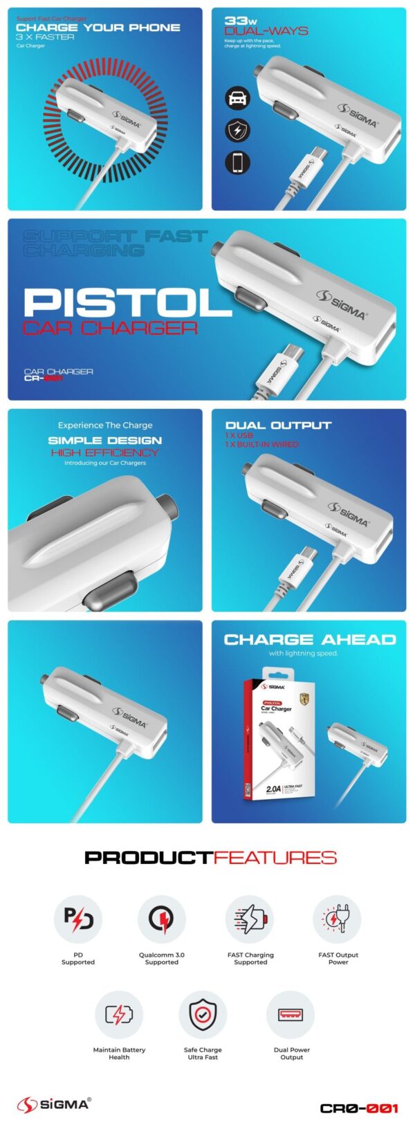 sigma car charger cr001