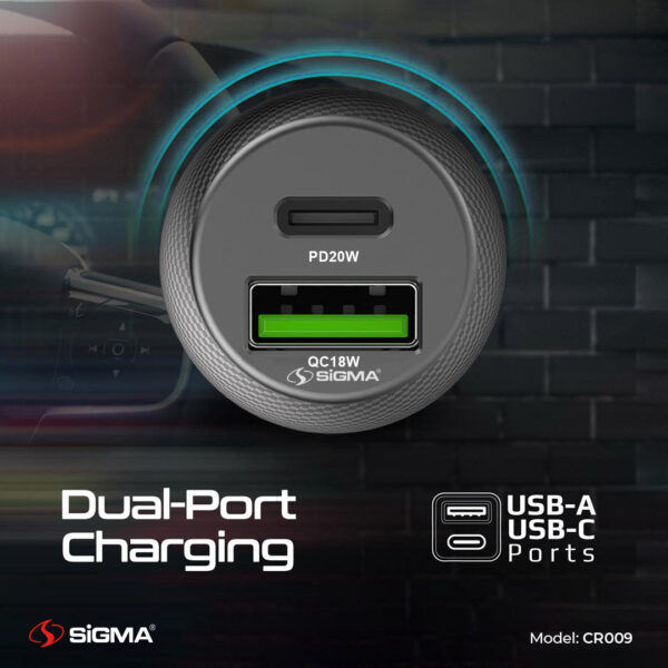 sigma car charger cr009