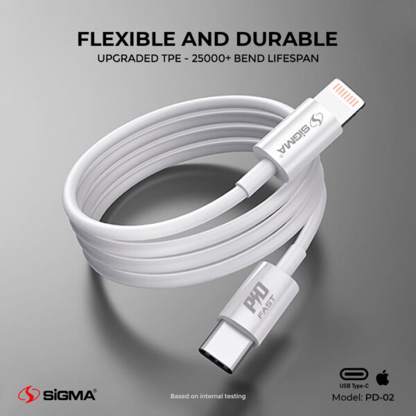 sigma 20w fast charging cable pd2