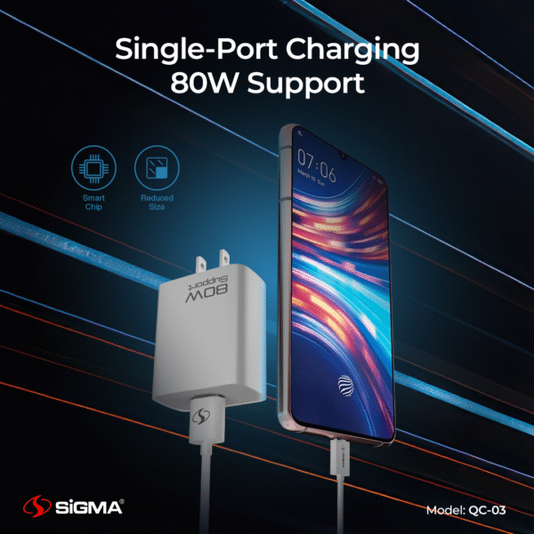 sigma neo power 80w qc charger qc 3