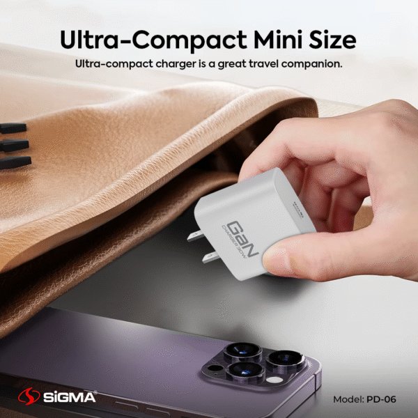 sigma pd6 | fast charger for iphone 15/16