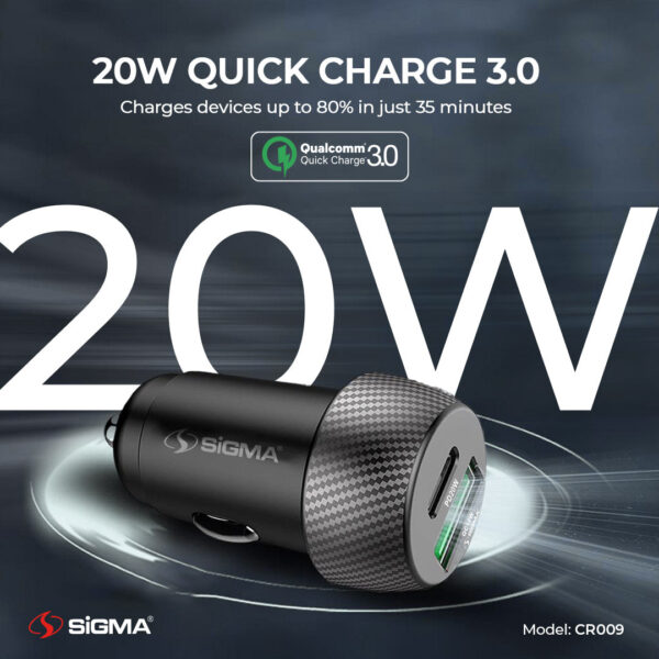 sigma car charger cr009