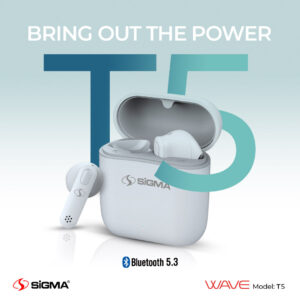 sigma wireless earbuds wave t5 tws