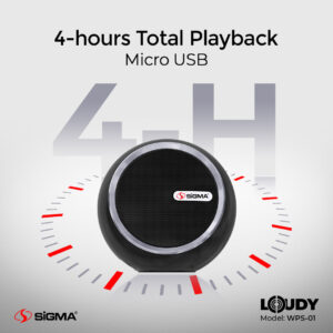 sigma loudy portable speaker wps 01 (single)